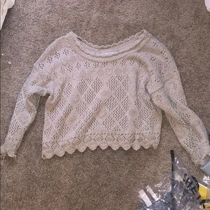 Crop sweater